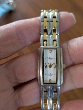 Croton Two-Tone Rectangular Women's Watch